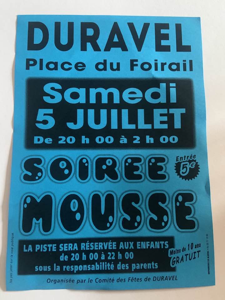 Soirée mousse à Duravel