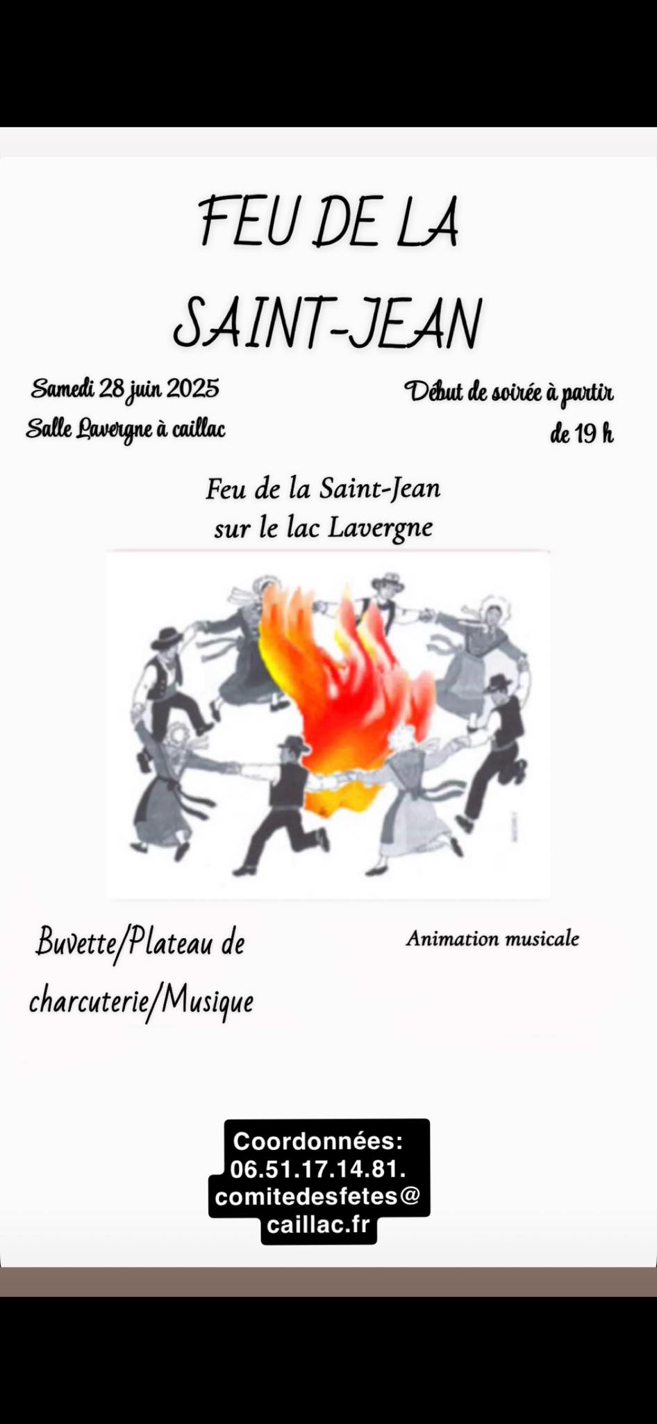 Feu de la Saint-Jean à Caillac