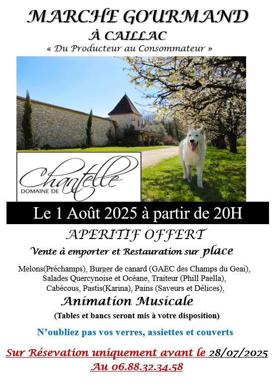 Marché gourmand au domaine de Chantelle