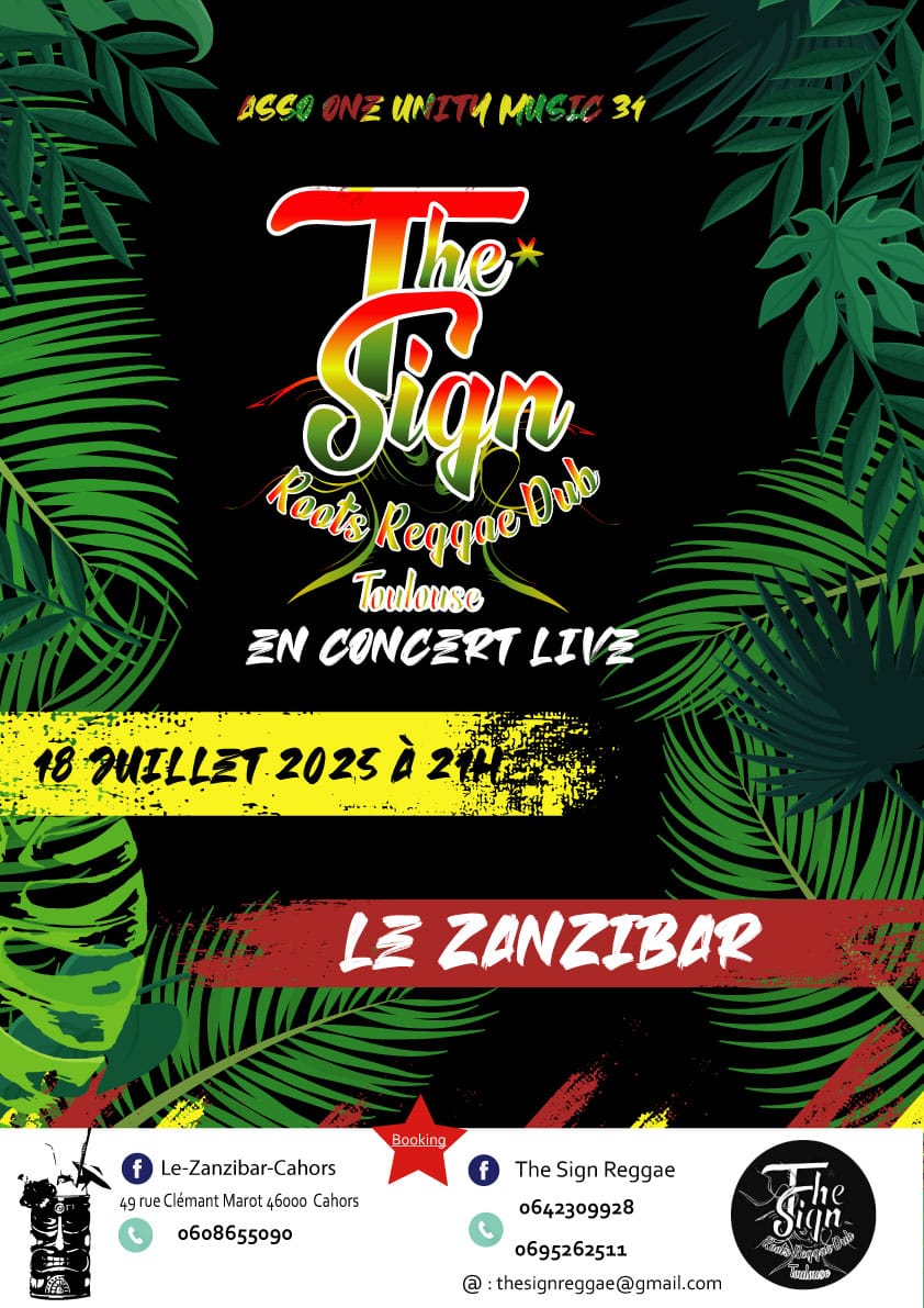 Concert au Zanzibar: The Sign Reggae