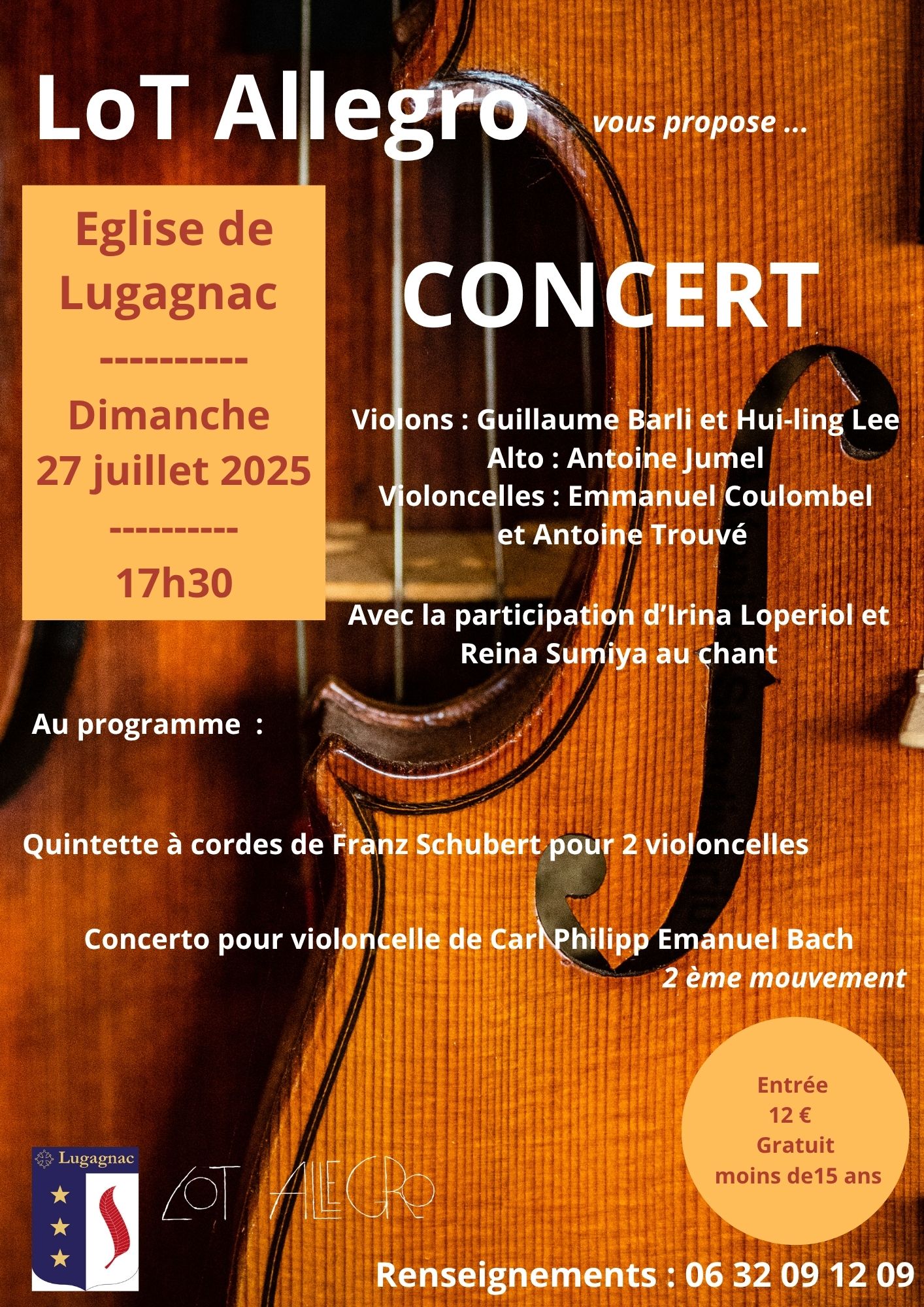 Concert de musique classique Lot Allegro