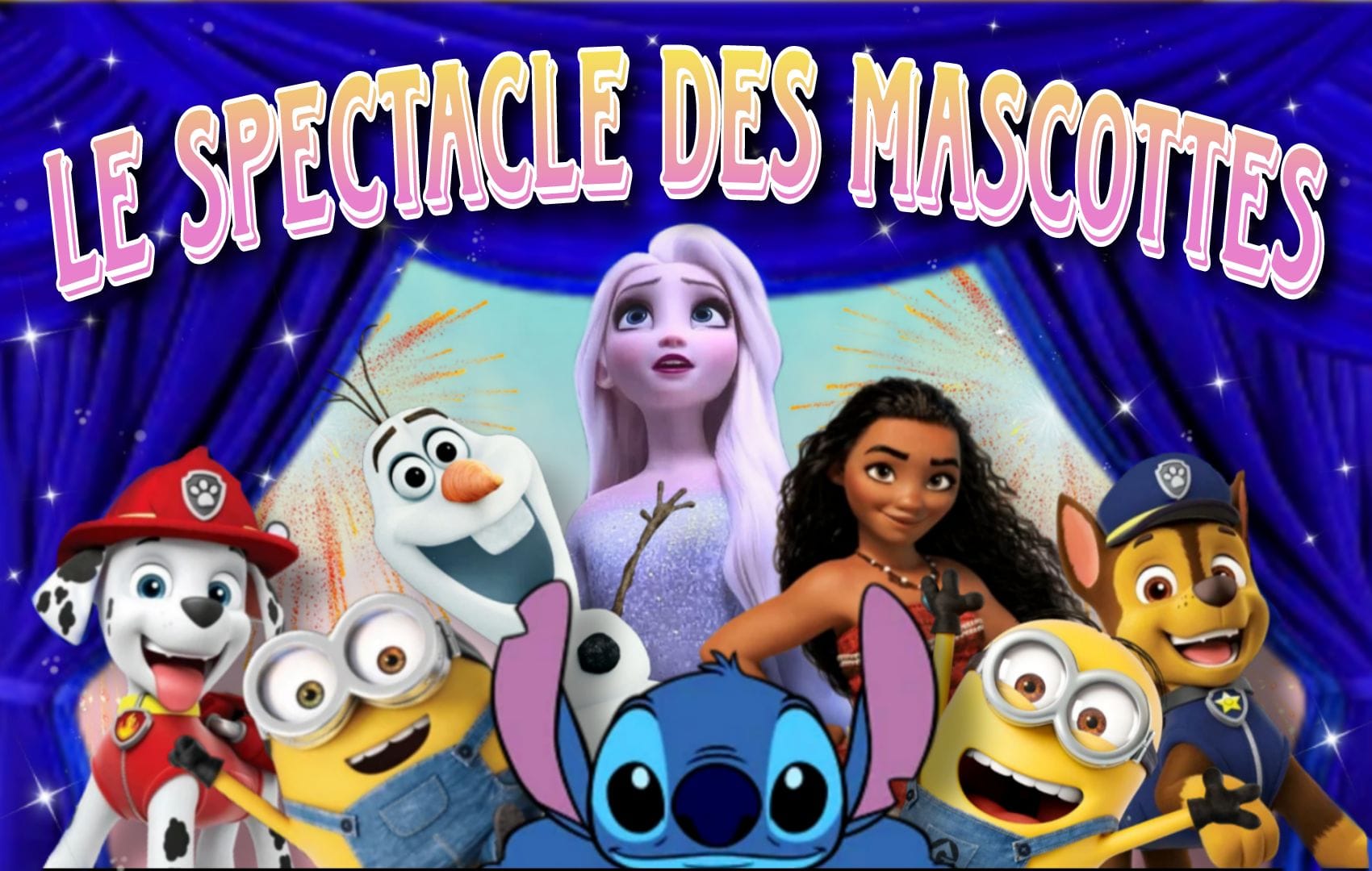 Le spectacle des mascottes à Puy-l'Evêque
