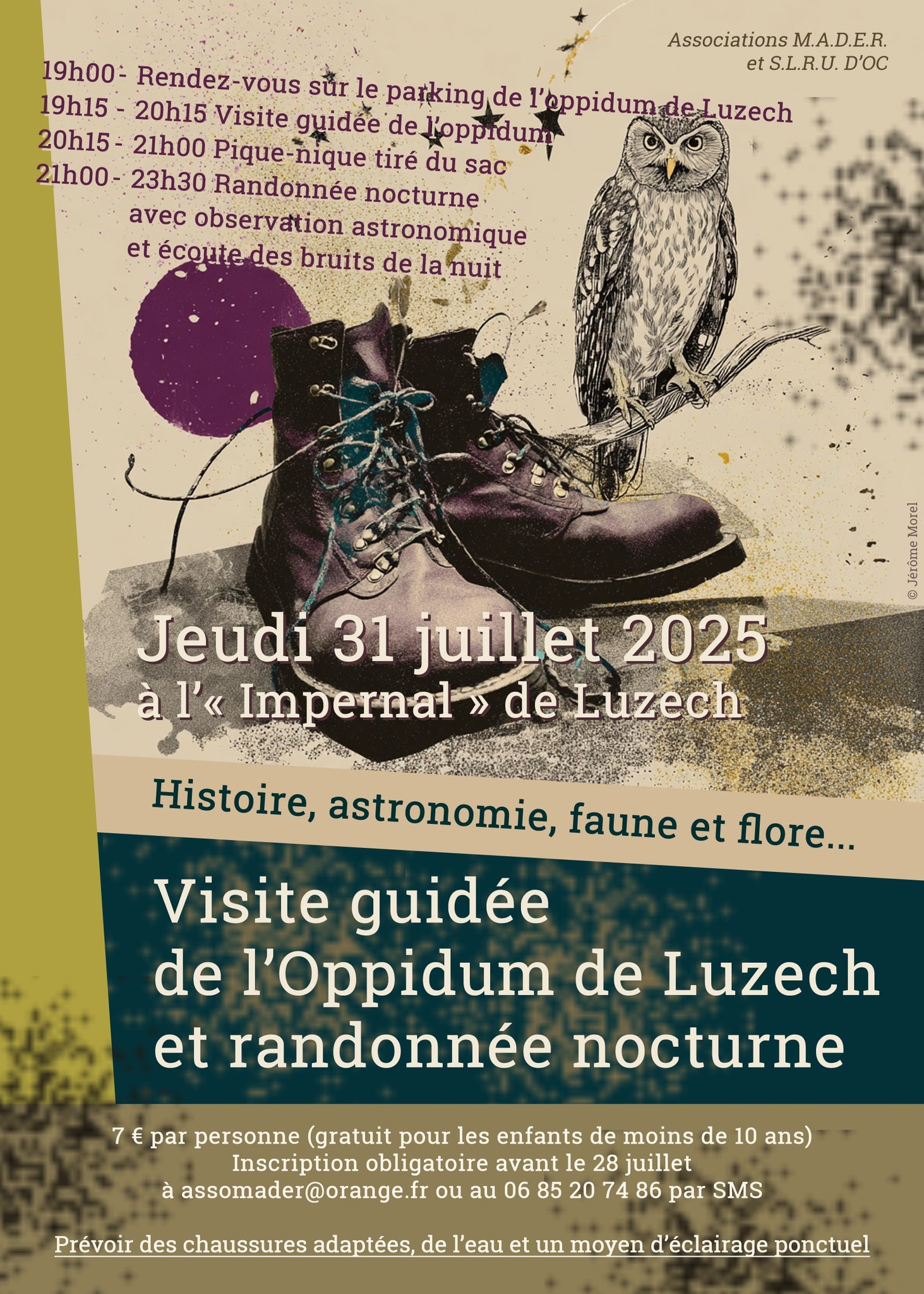 Visite guidée de l'Oppidum de Luzech et rando nocturne