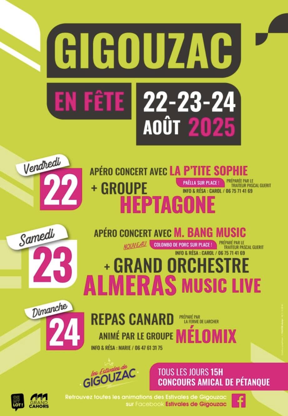 Fête Votive, "Les Estivales" à Gigouzac