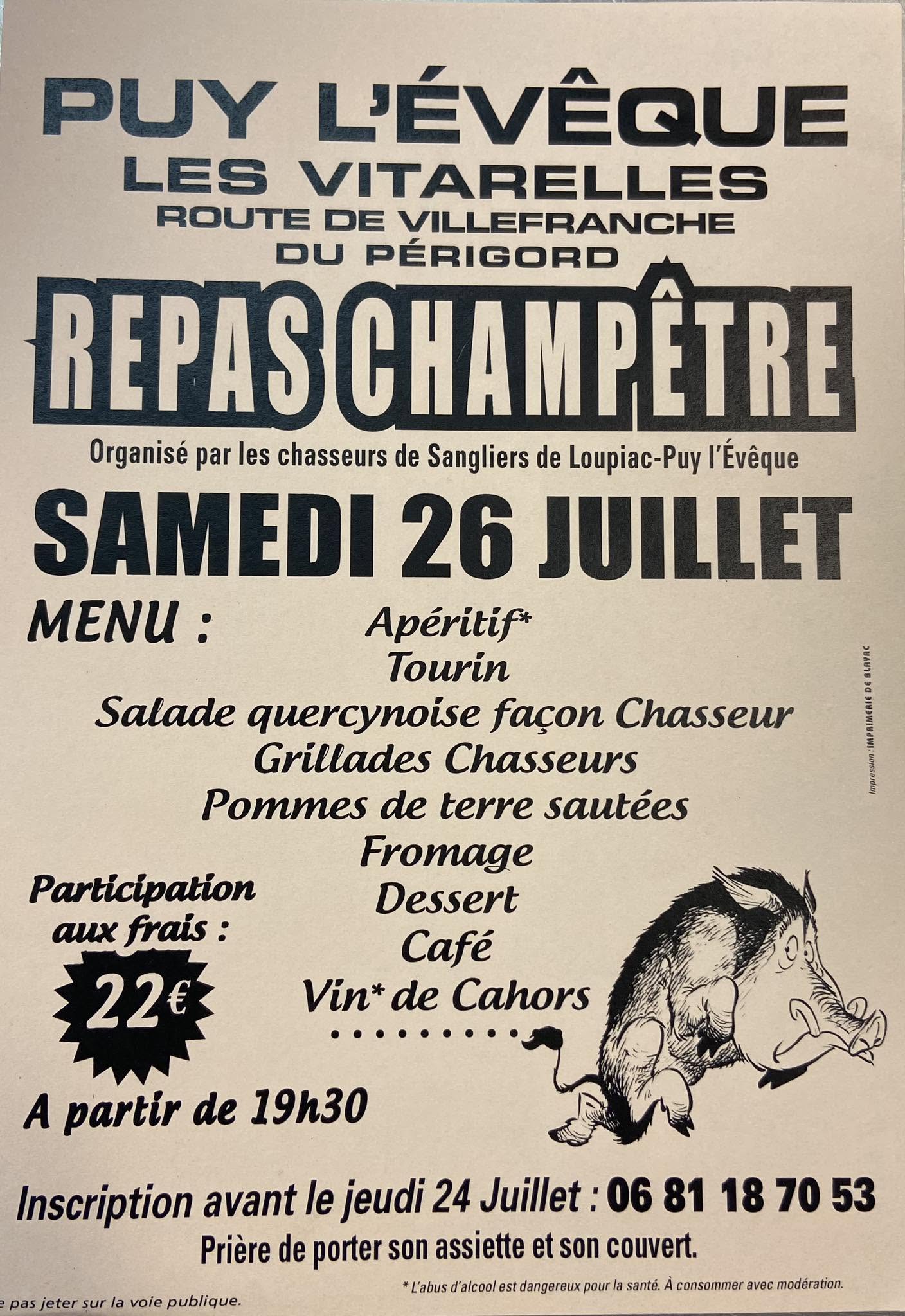 Repas champêtre aux Vitarelles