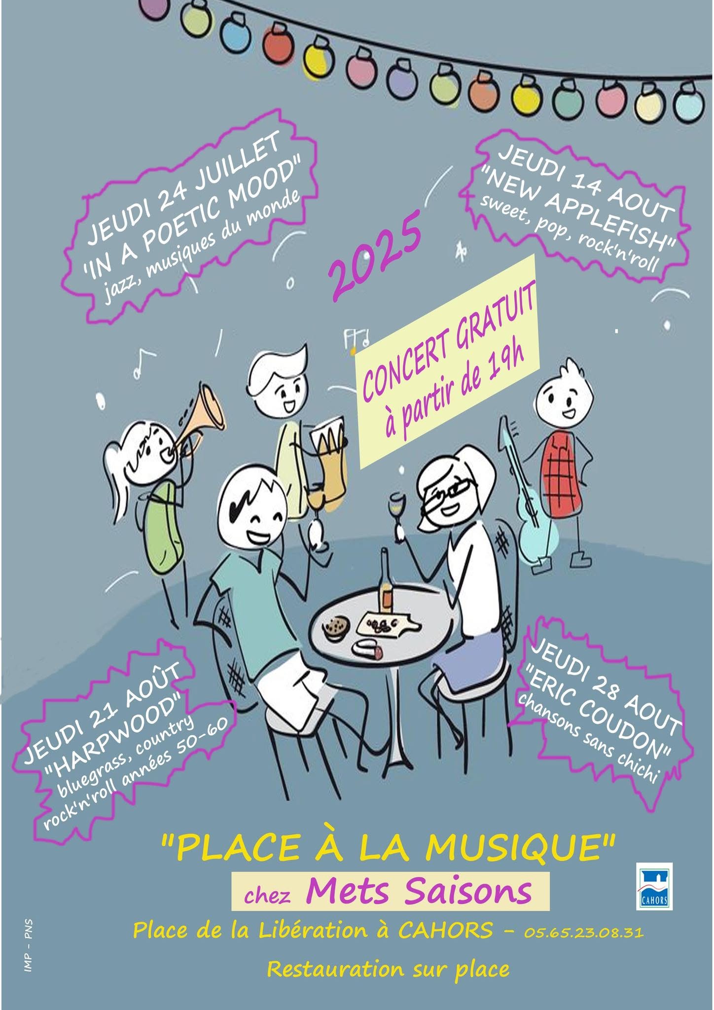 Les concerts de l'été à Mets Saisons