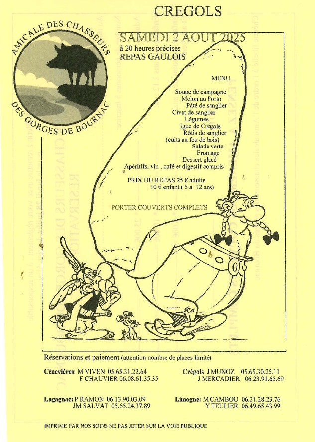 Repas gaulois des chasseurs