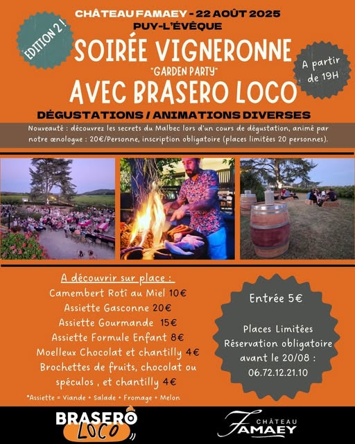 Soirée vigneronne au Château Famaey