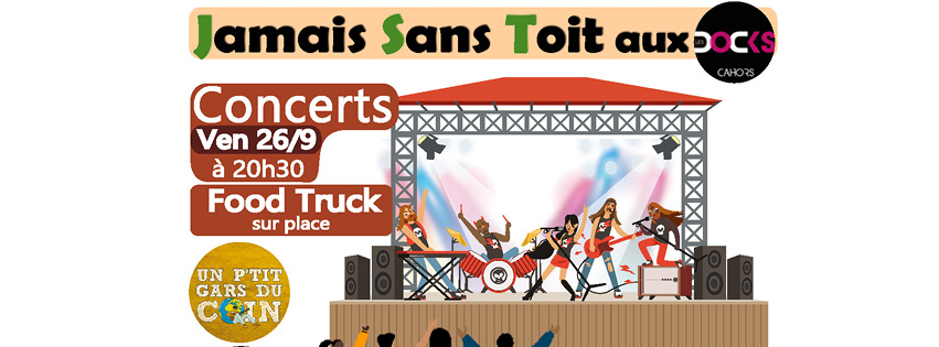 Concert solidaire aux Docks : Jamais sans toit