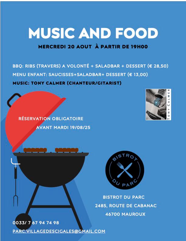 Music and food au Bistrot du Parc