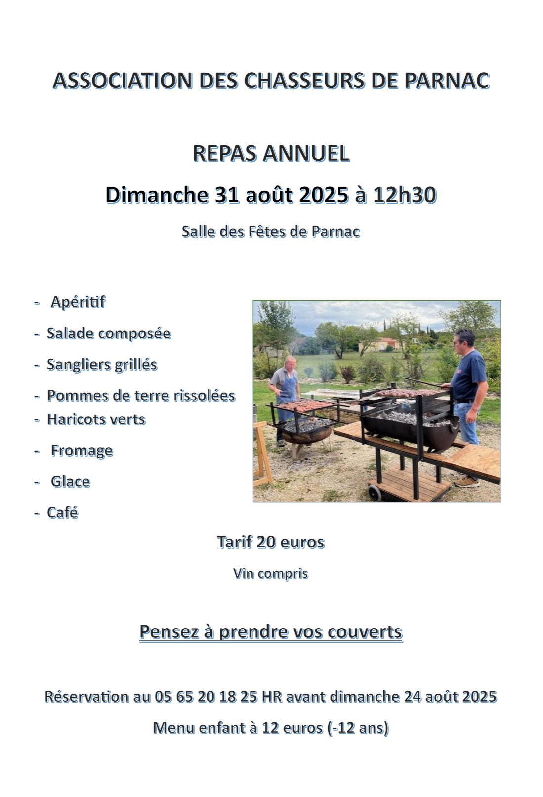 Repas des chasseurs à Parnac