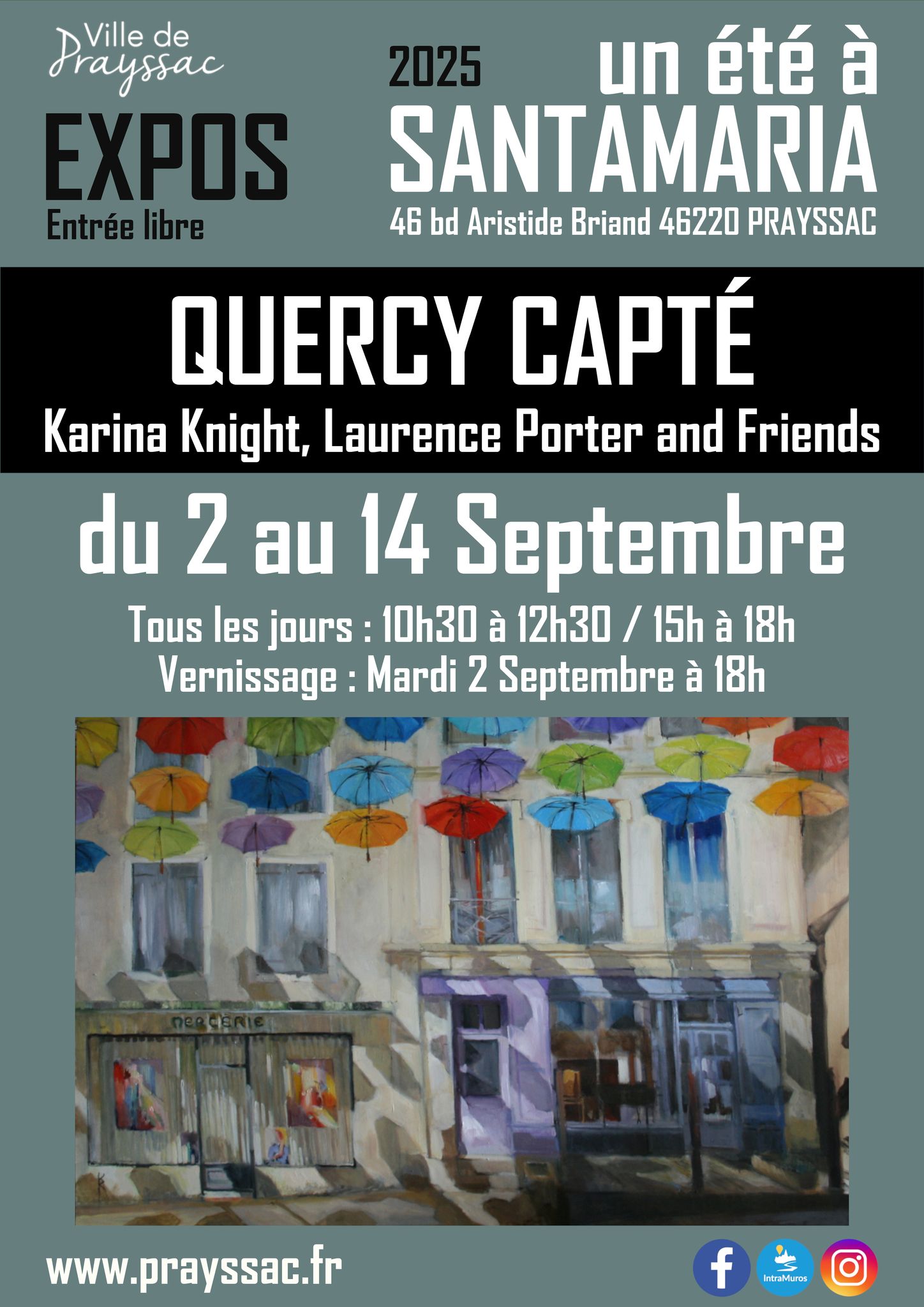 Exposition à Santamaria: "Quercy capté"