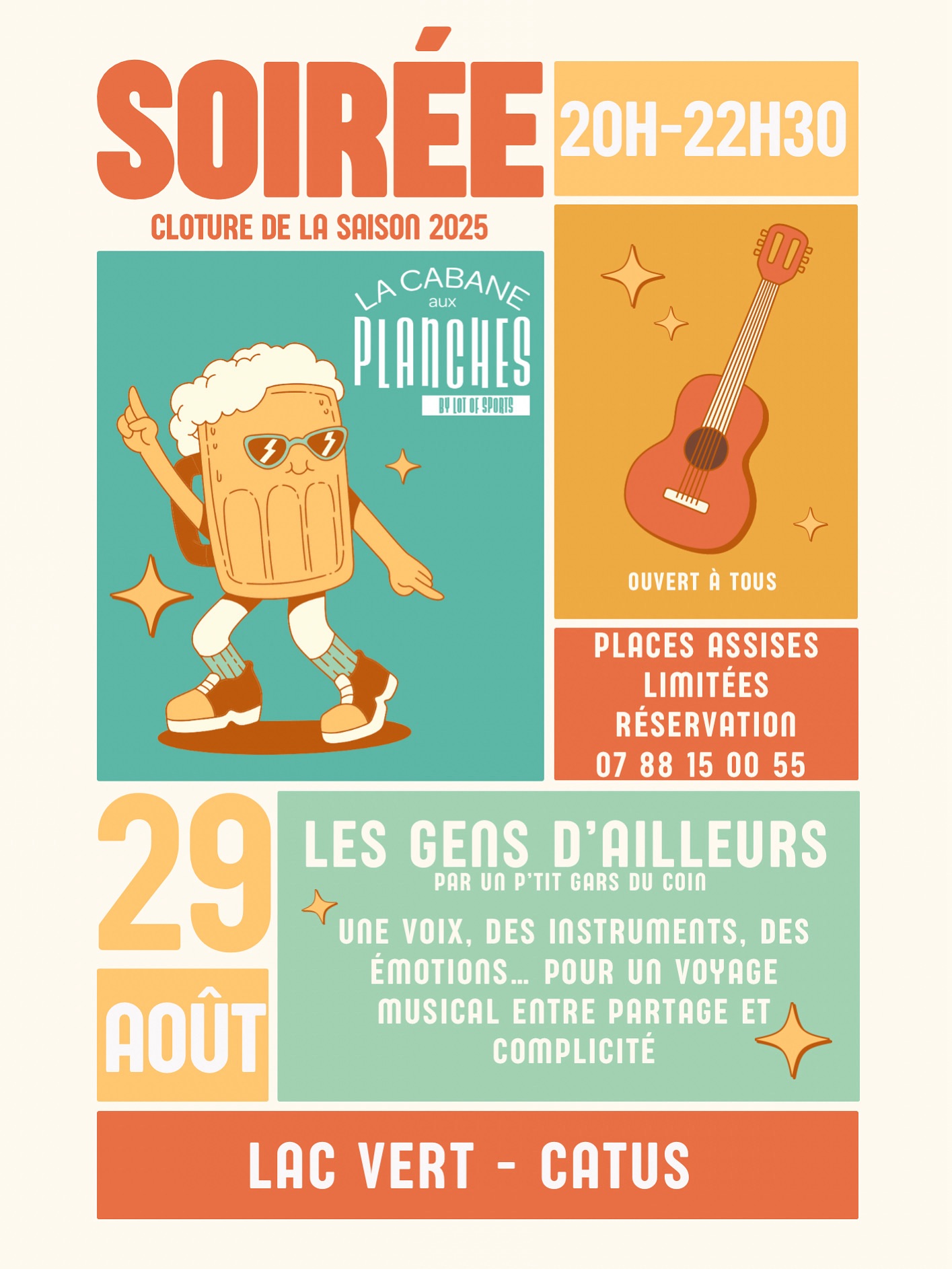 Soirée de clôture à la Cabane aux Planches