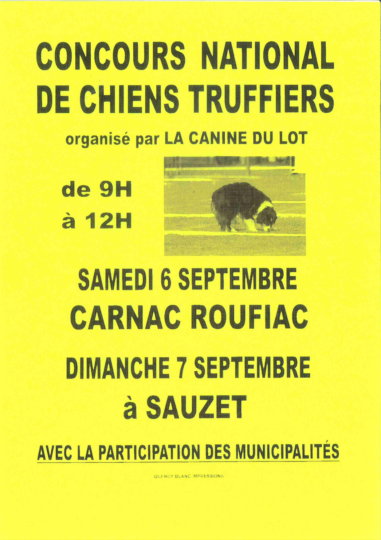 Concours national de chiens truffiers, Sauzet