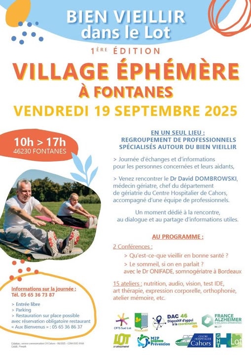 Village éphémère à Fontanes : bien vieillir dans le Lot
