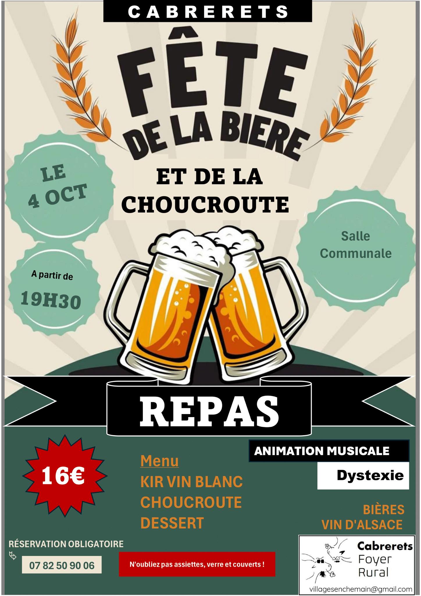 Fête de la bière et de la choucroute à Cabrerets