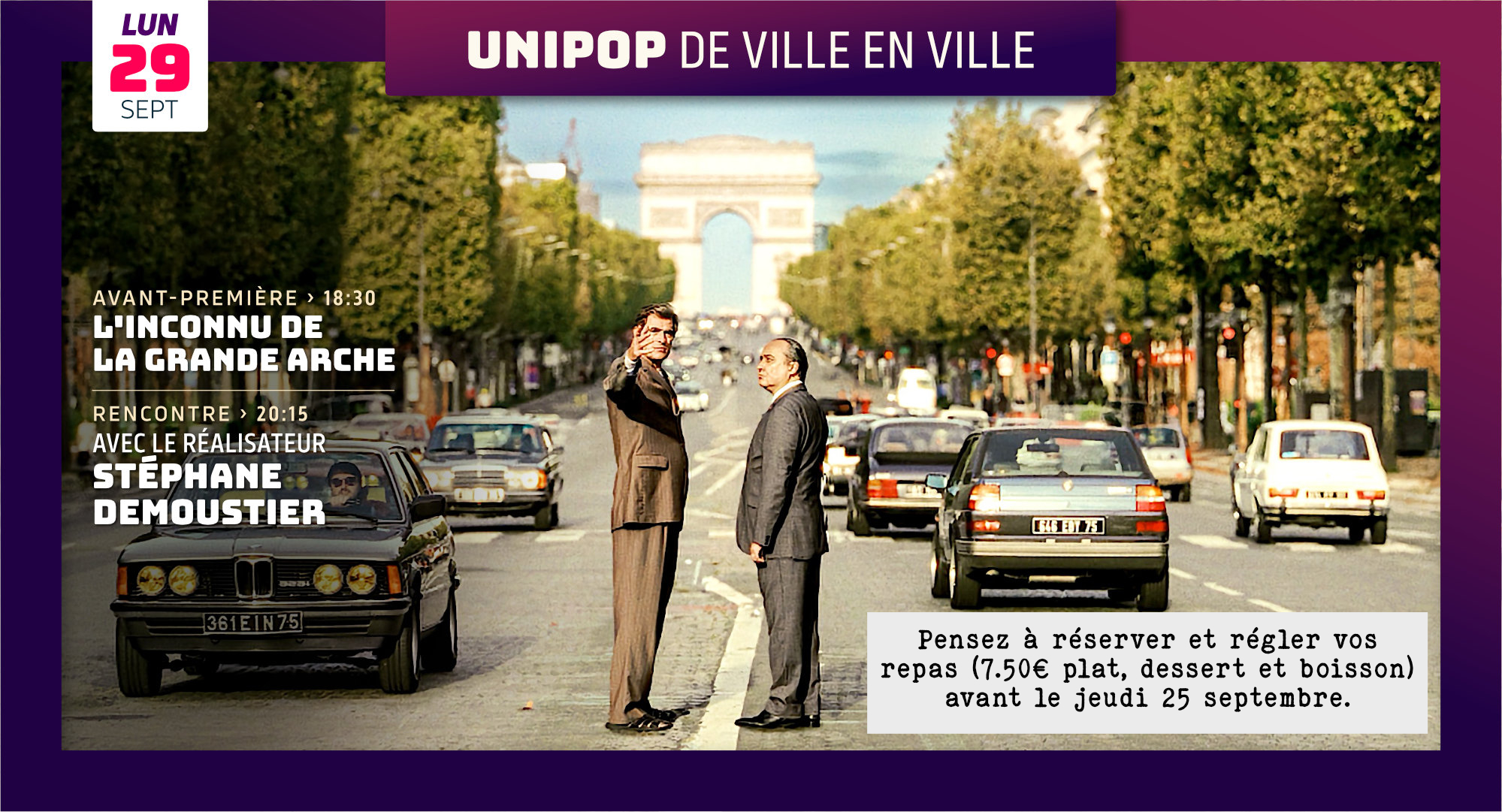 Unipop au cinéma Louis Malle: "L'inconnu de la Grande Archet"