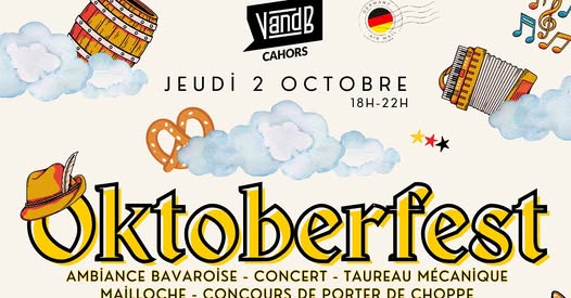 Soirée Oktoberfest au V and B Cahors