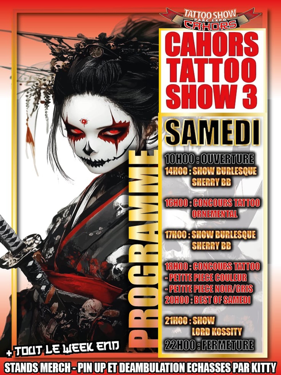 3e édition du Salon du tatouage et du manga : Cahors Tattoo Show
