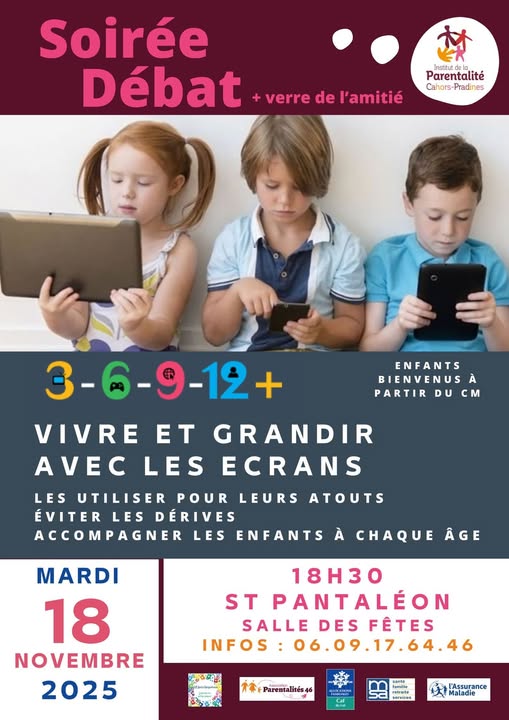 Soirée débat : vivre et grandir avec les écrans