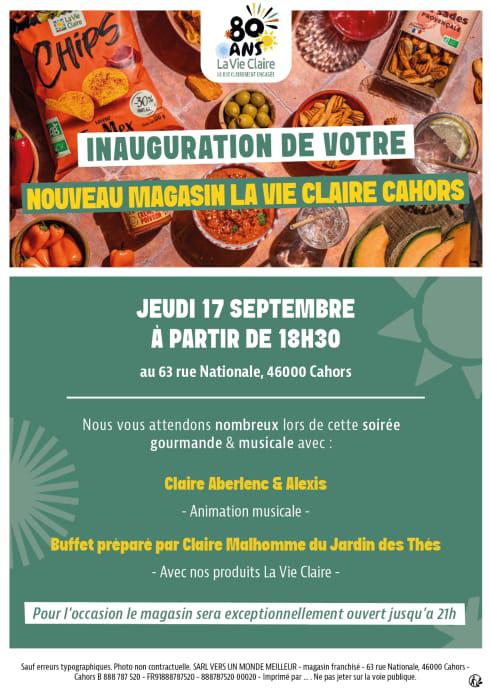 Inauguration du nouveau magasin "La Vie Claire"