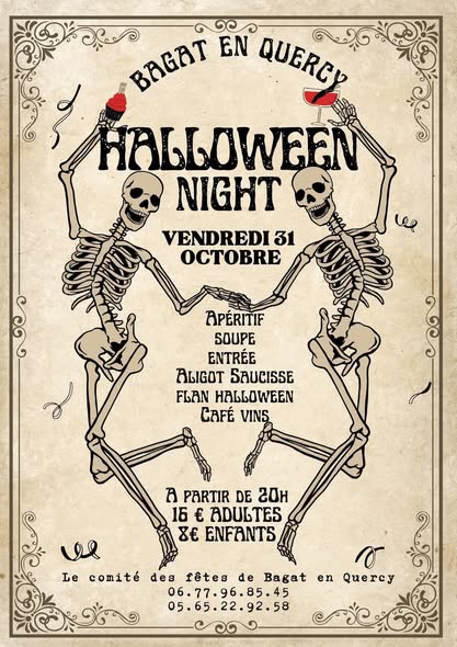 Halloween Party à Bagat-en-Quercy, Barguelonne-en-Quercy