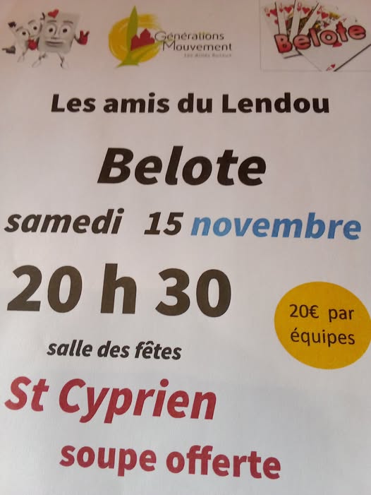 Soirée belote
