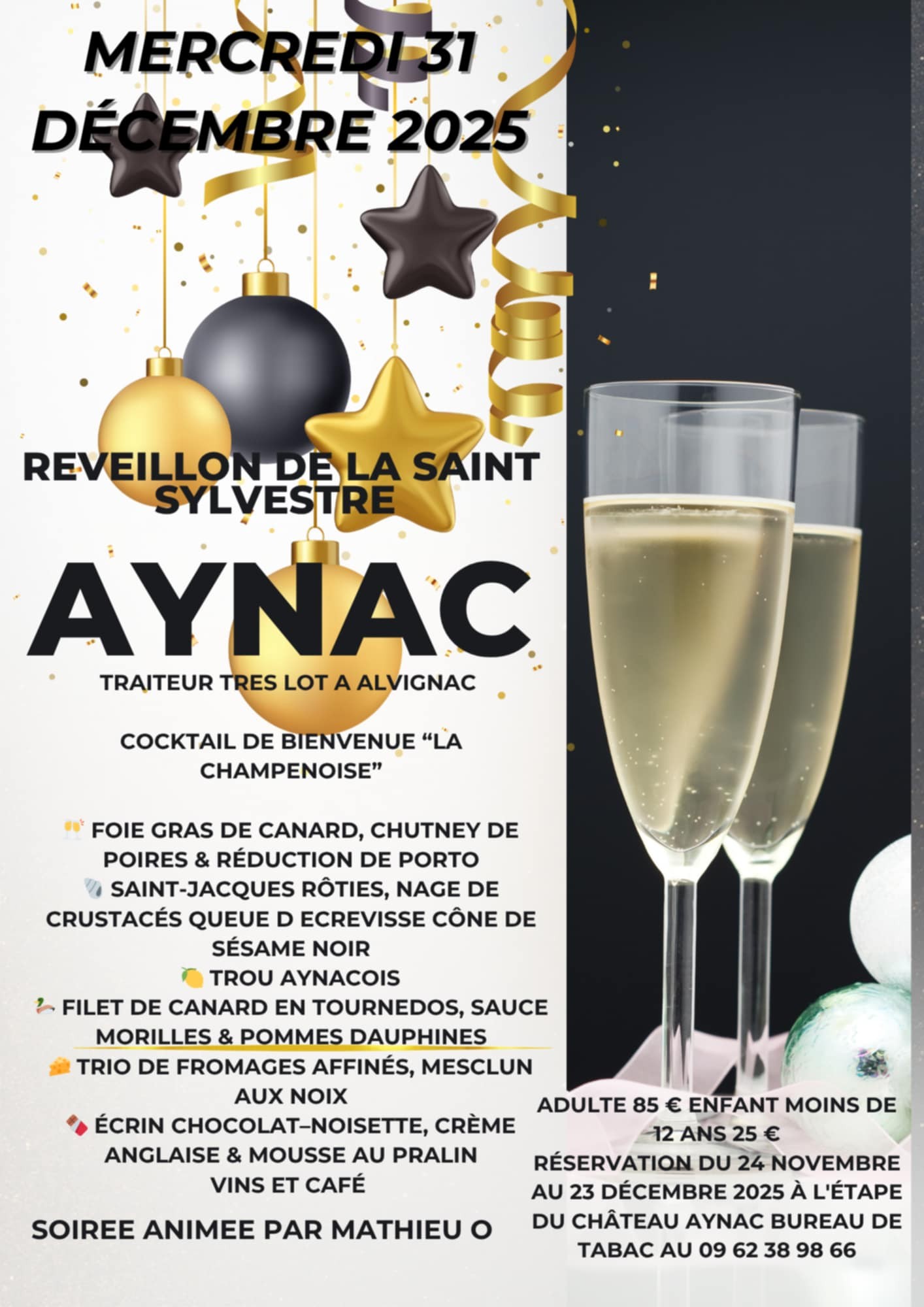 Réveillon de la Saint-Sylvestre à Aynac