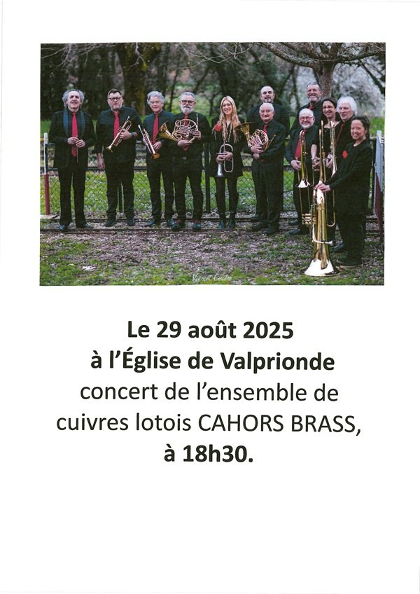 Concert à Valprionde: Cahors Brass