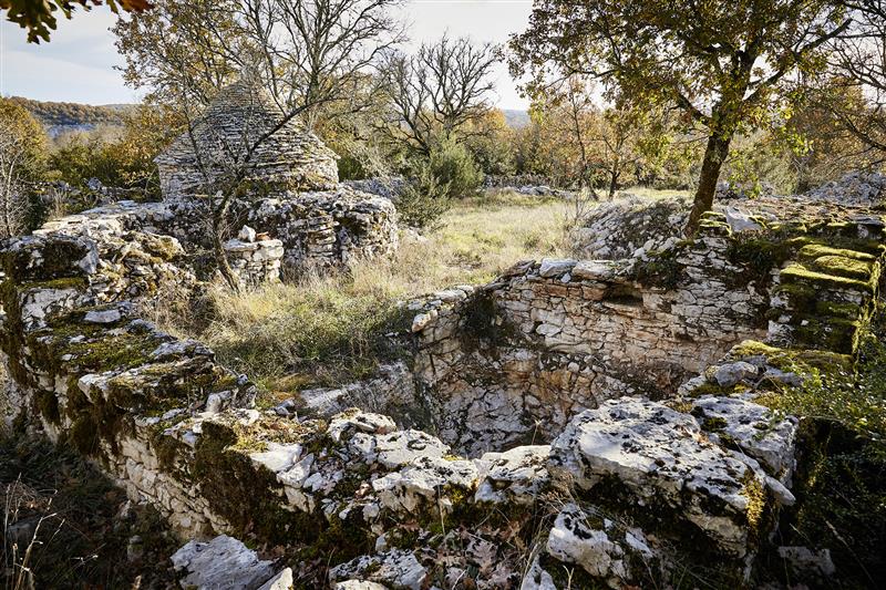 Ruines d'un ensemble rural