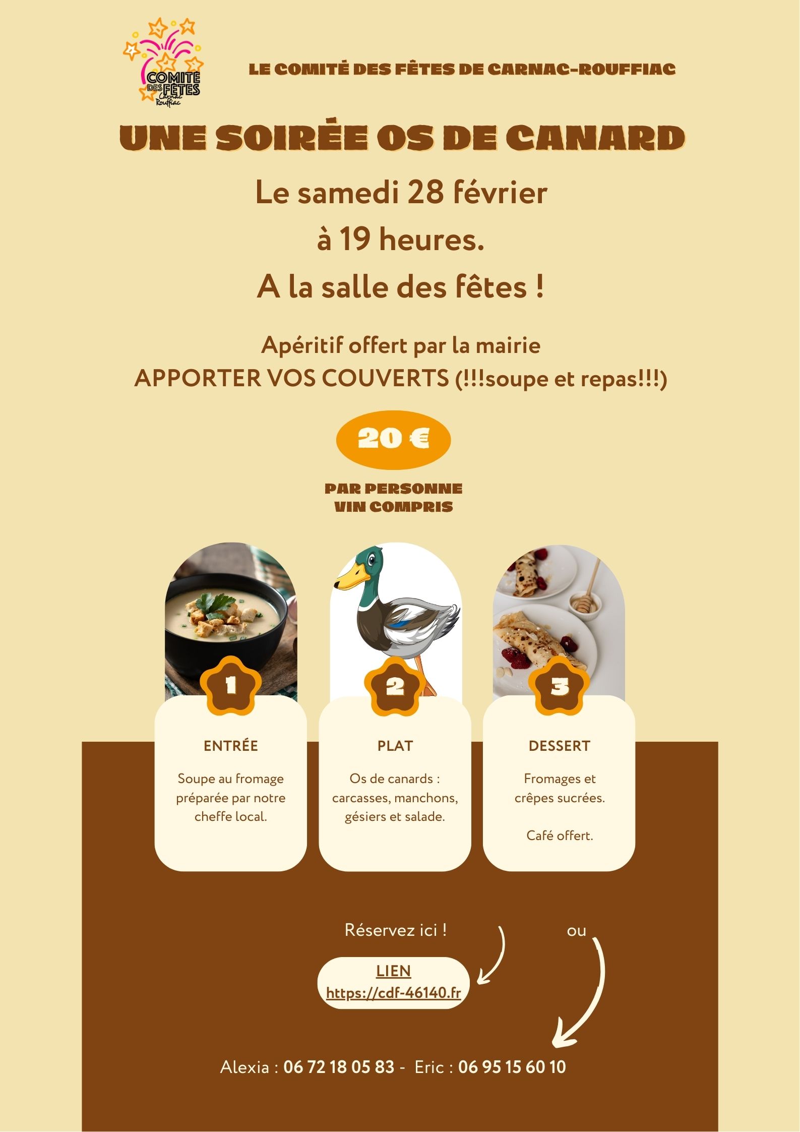 Soirée Os de Canard