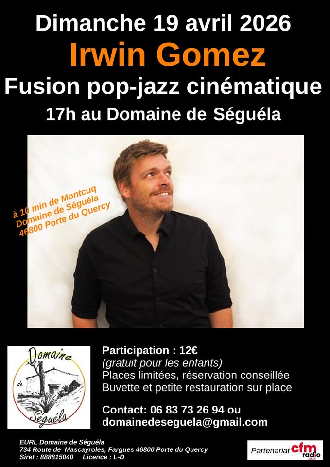 Concert d'Irwin Gomez — visuel événement