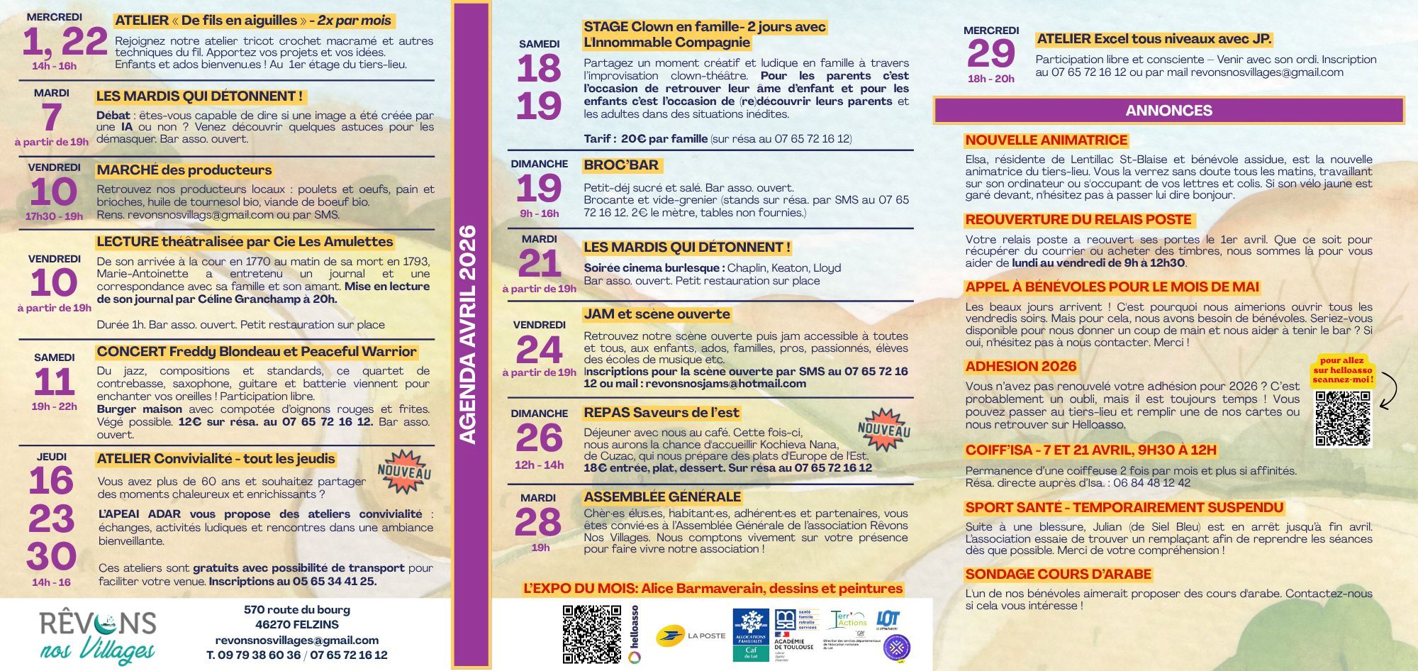 Stage de clown en famille à Felzins