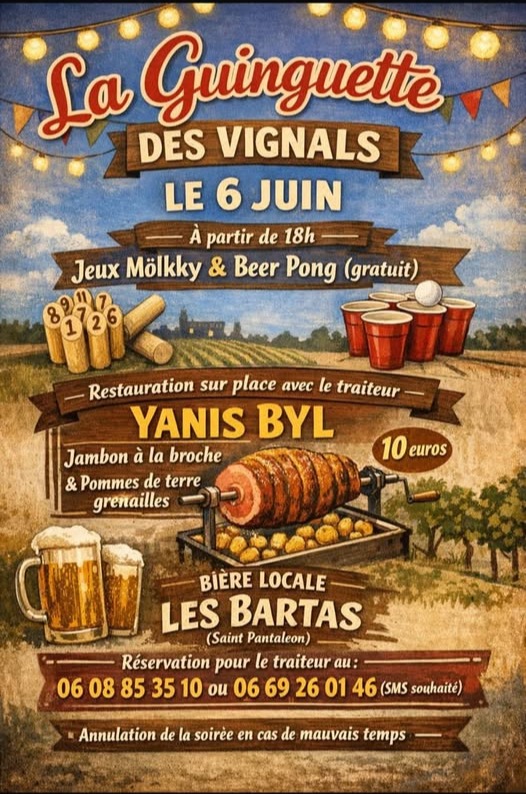 La Guinguette des Vignals — visuel événement