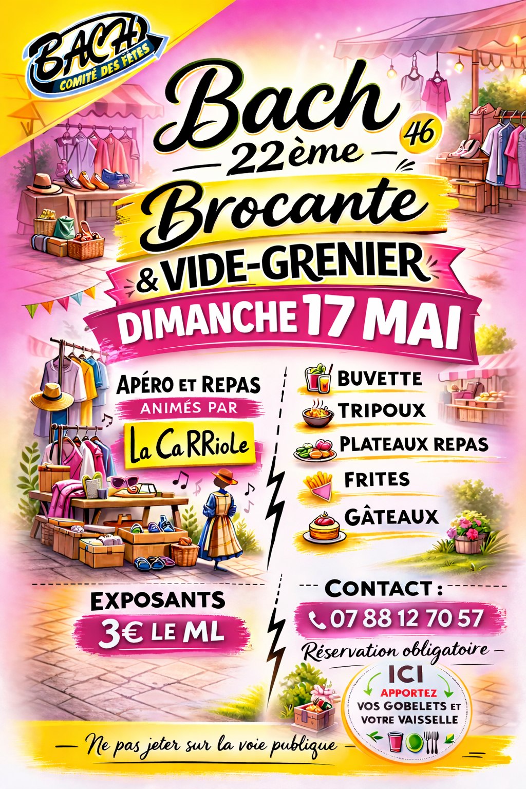 Brocante et vide-greniers à Bach