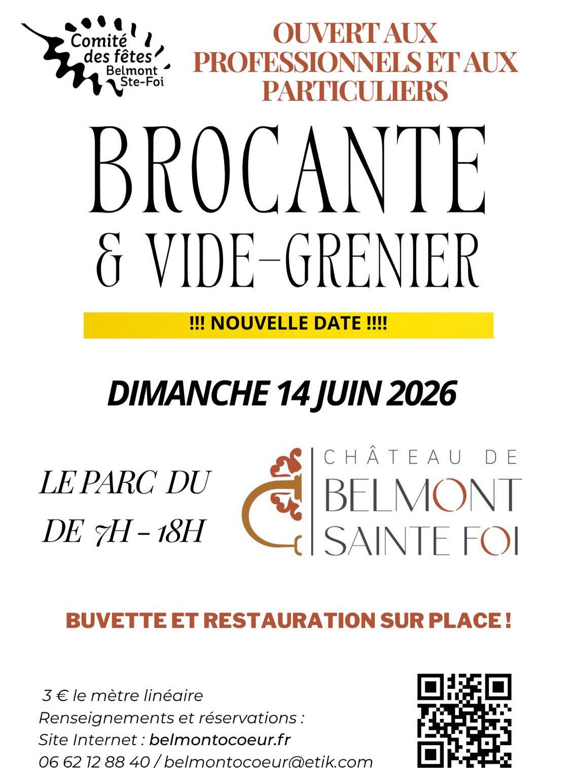 Brocante et vide-greniers à Belmont-Sainte-Foi — visuel événement