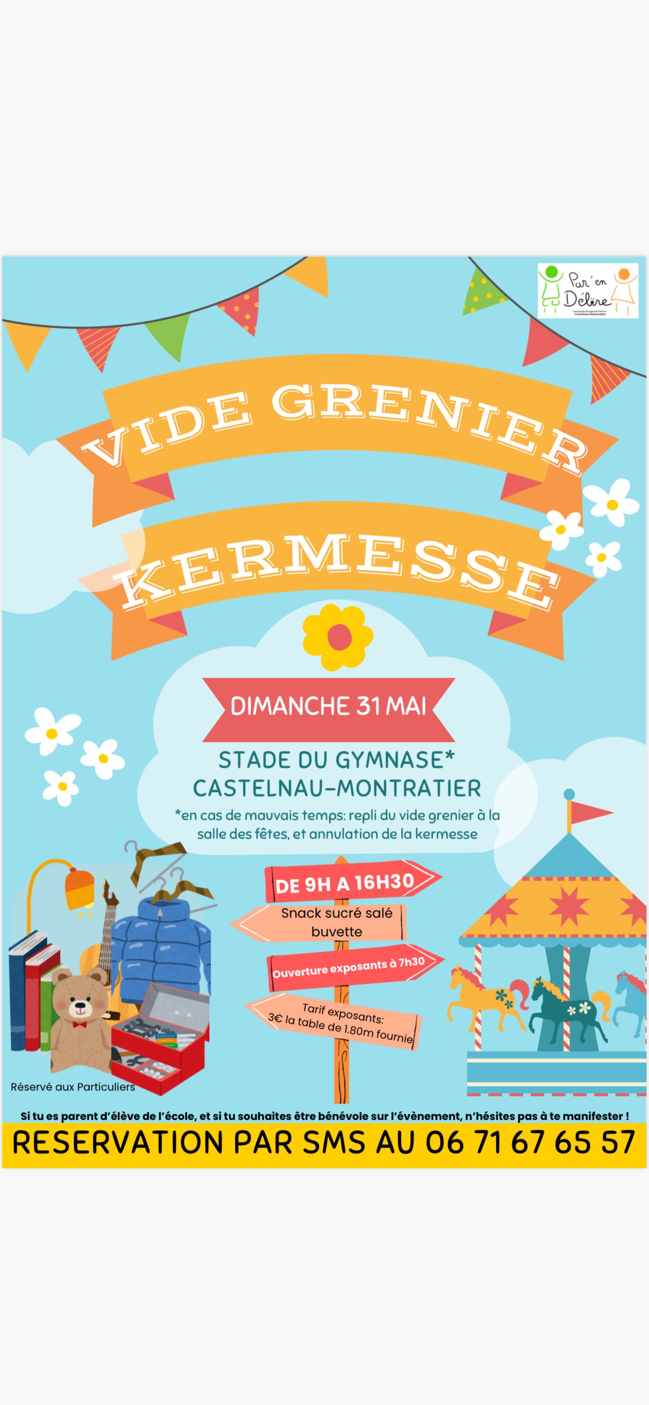 Vide-greniers et kermesse à Castelnau-Montratier — visuel événement