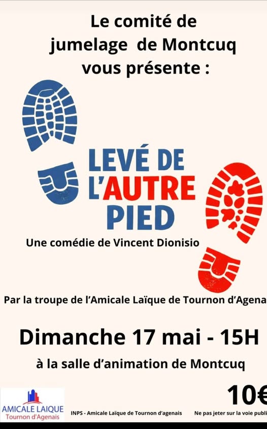 Levé de l'autre pied : une comédie de Vincent Dionisio — visuel événement