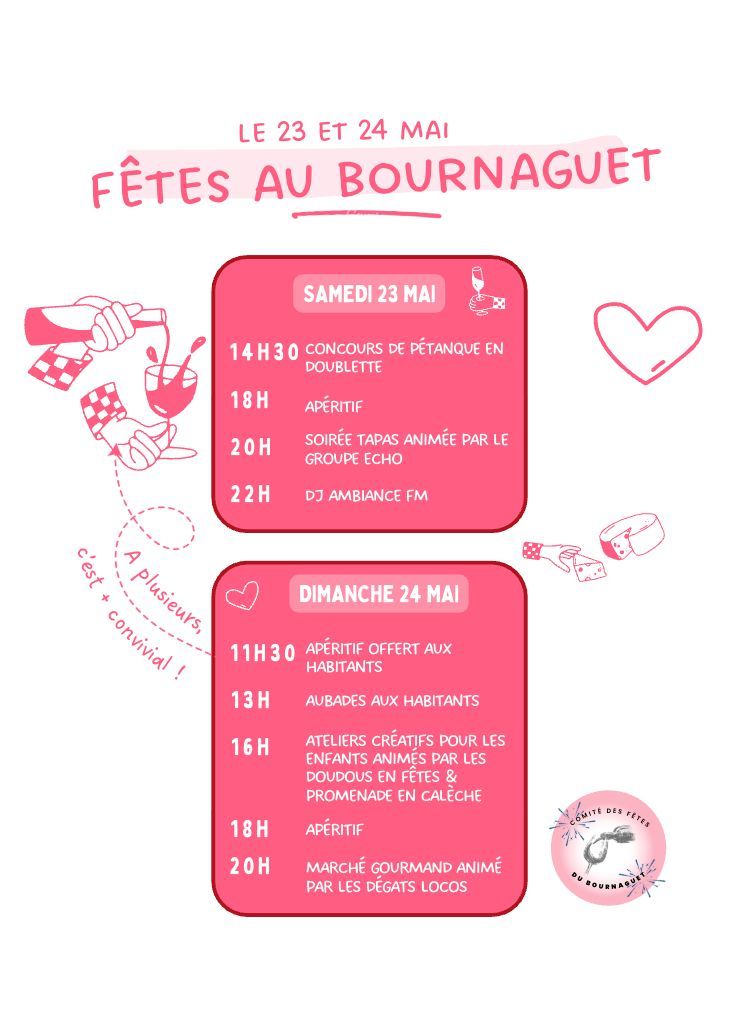 Fêtes au Bournaguet — visuel événement