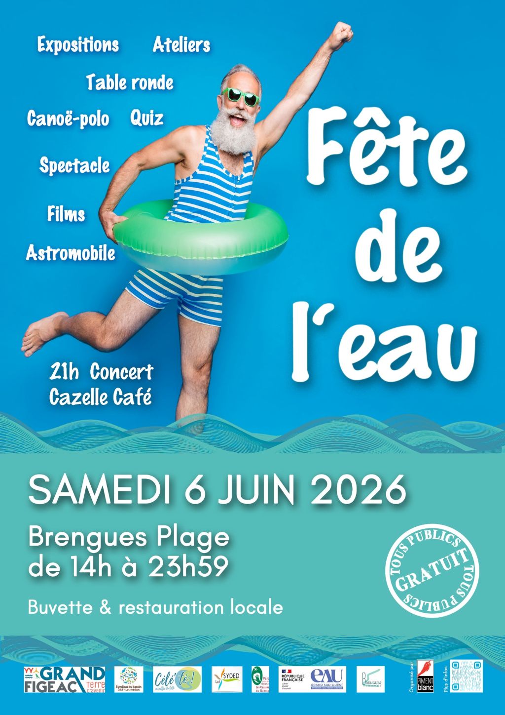 Célé'té en vallée du célé  : fête de l'eau à Brengues ! — visuel événement