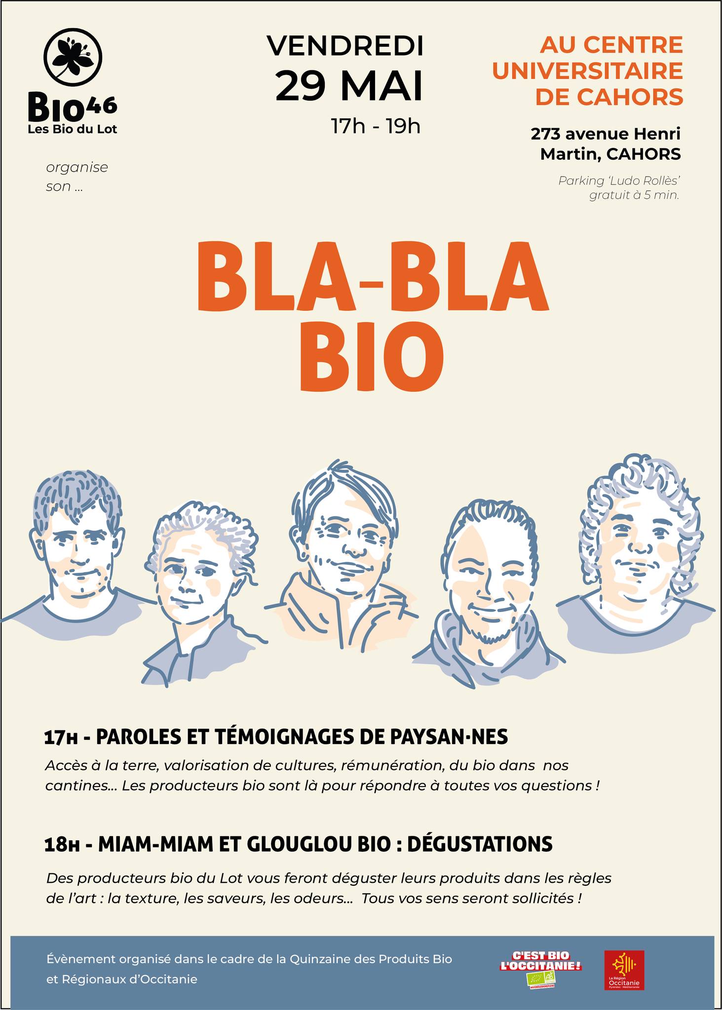 Le Bla-bla Bio — visuel événement
