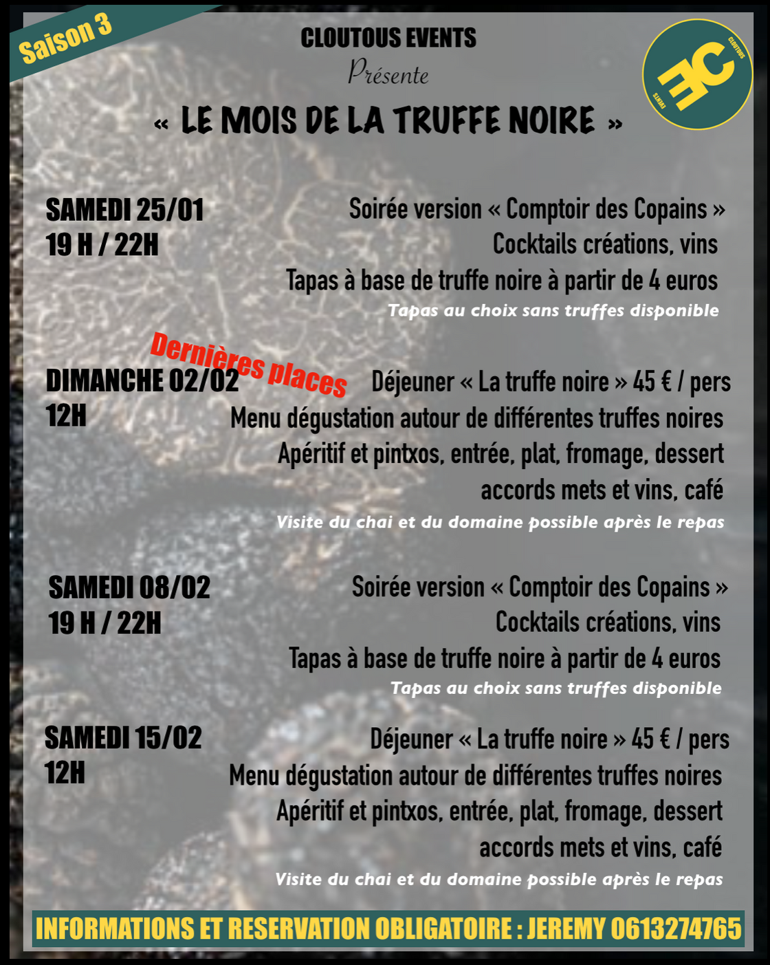 Soirée "Comptoir des Copains" au Château des Cloutous