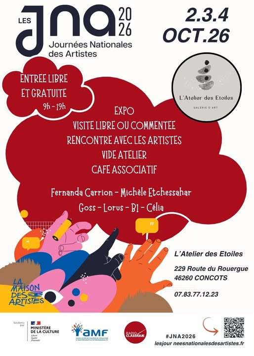 Journées Nationales des Artistes  : visite de l'Atelier des étoiles