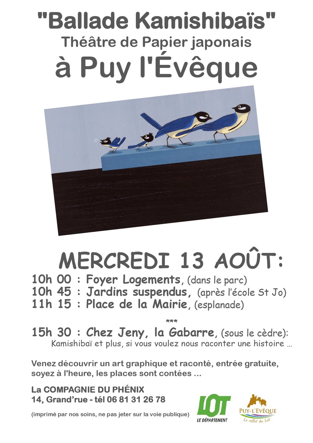 Ballade Kamishibaï à Puy-l'Evêque