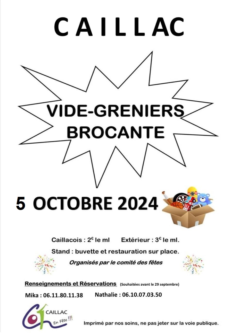 Vide-greniers à Caillac