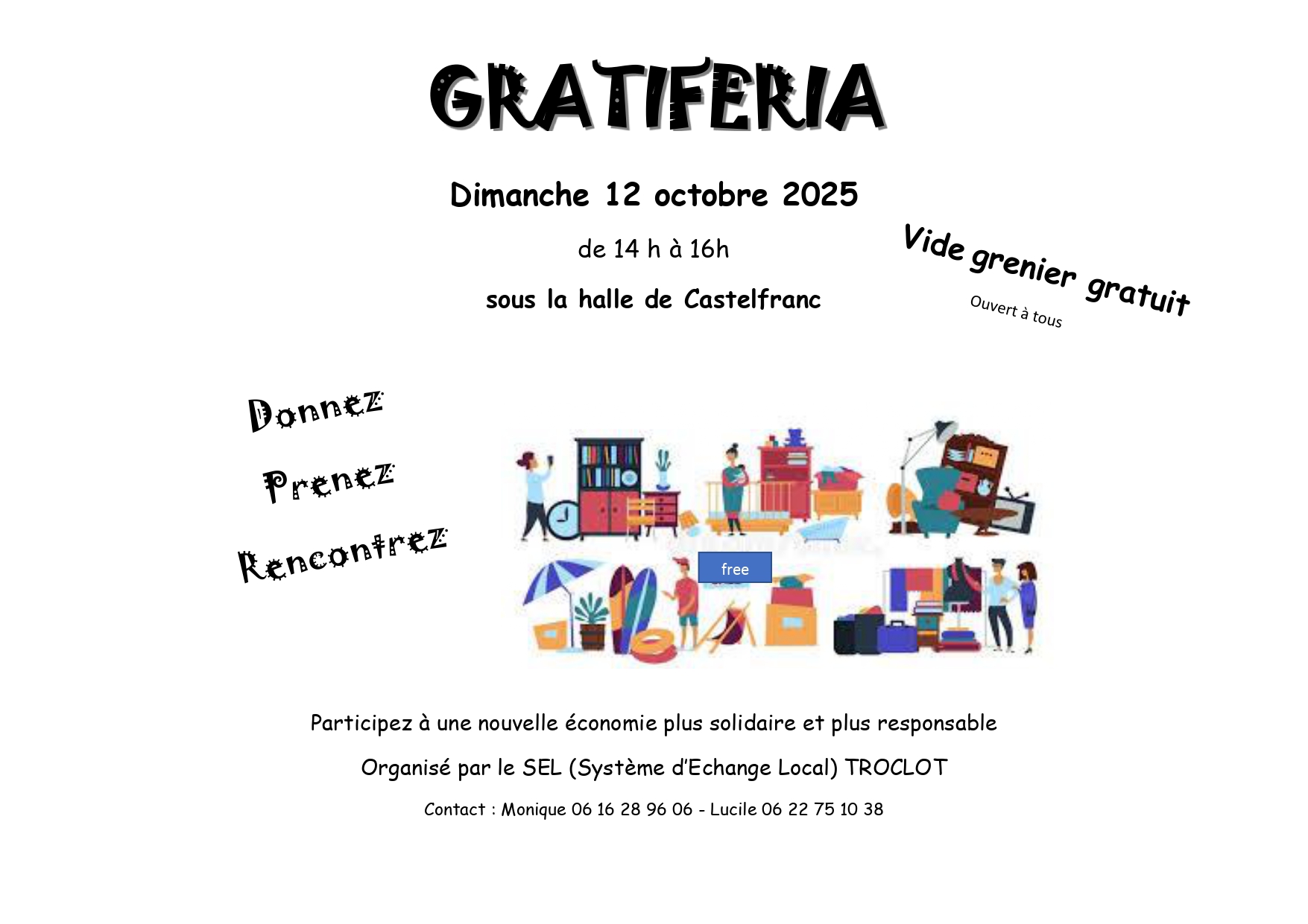 Gratiferia : vide-greniers gratuit