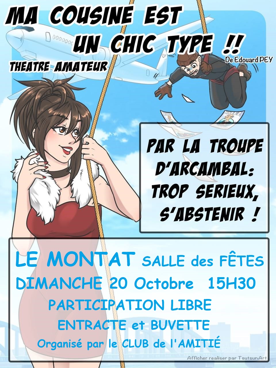 Théâtre amateur : "Ma cousine est un chic type"