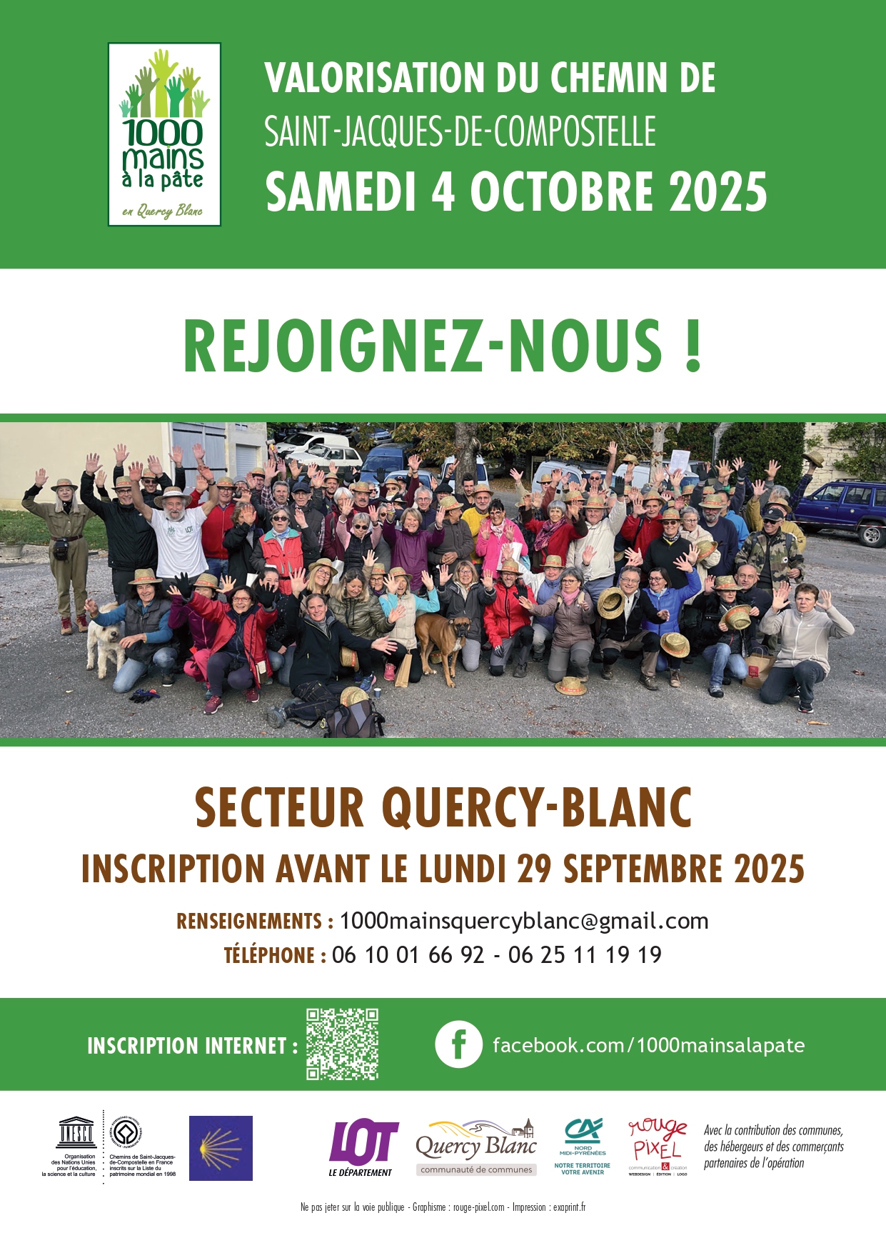 Chantier participatif des 1000 mains à la pâte à Lendou-en-Quercy