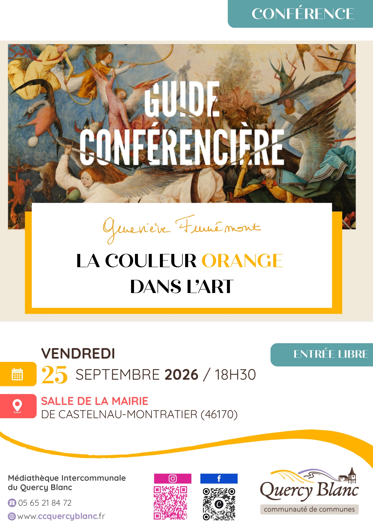 Conférence "La couleur orange dans l'art"