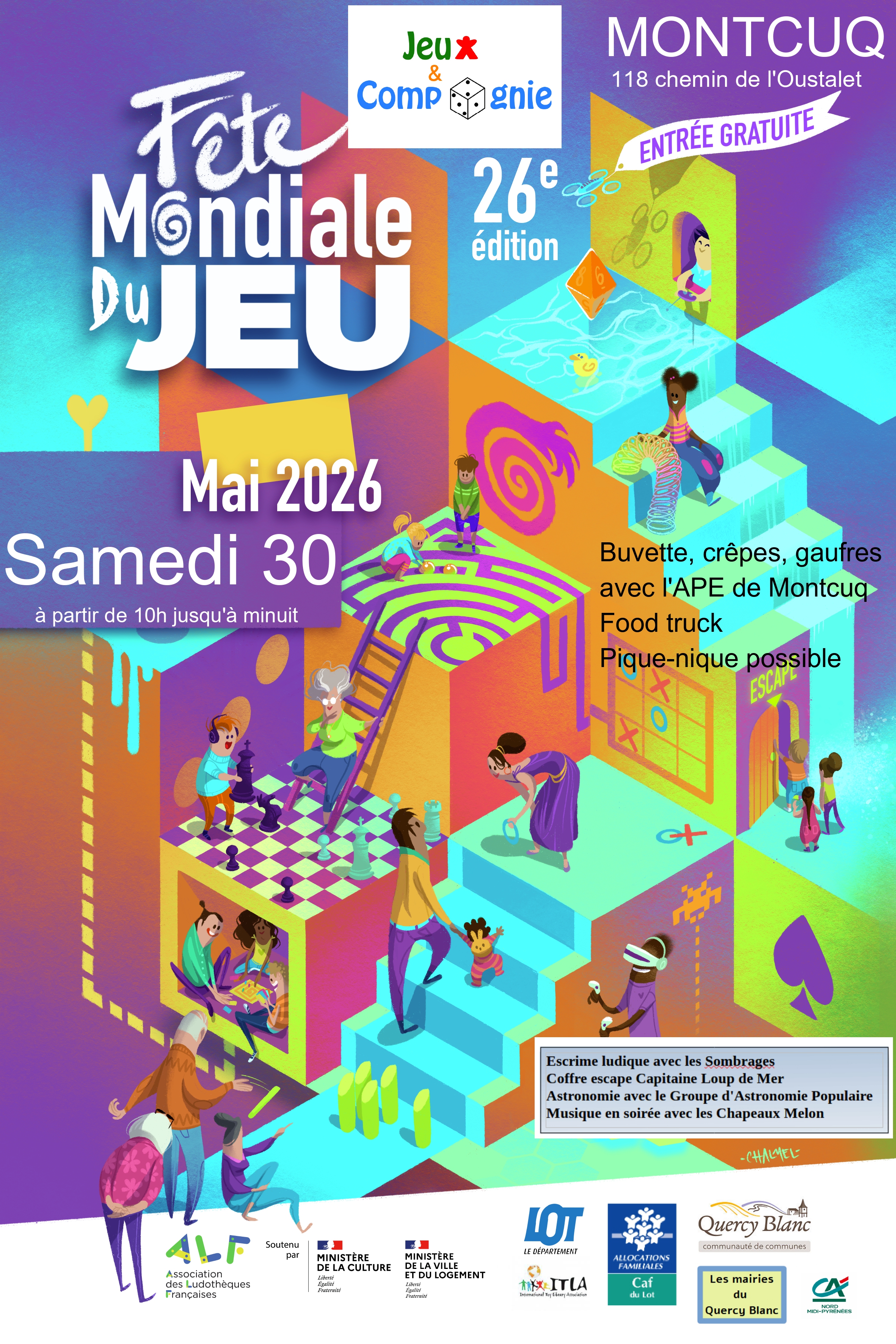 Fête Mondiale du Jeu : 26e édition — visuel événement